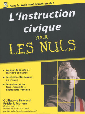 cover image of L'instruction civique Pour les Nuls, édition poche
